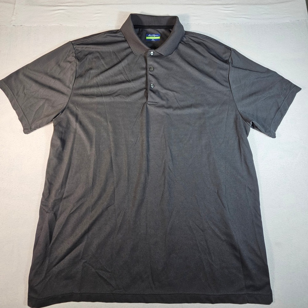 Ben Hogan Performance Mens 3XL‎ Polo Shirt Charcoal Grey Textured Short Sleeve - Picture 2 of 8